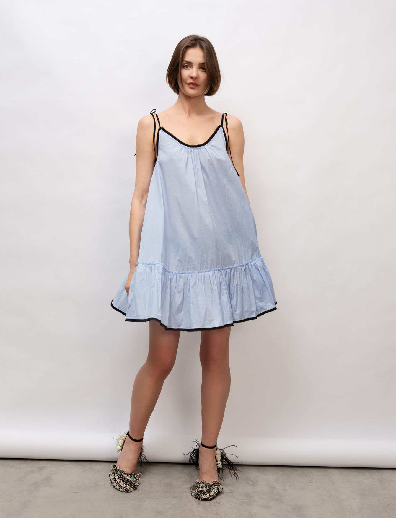 Платье №89 Blue cotton