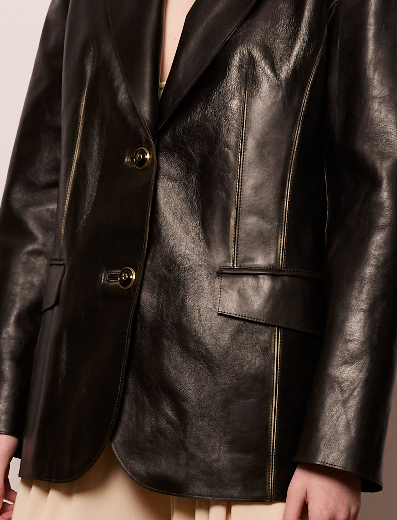 Пиджак №58 Leather Flower. EX