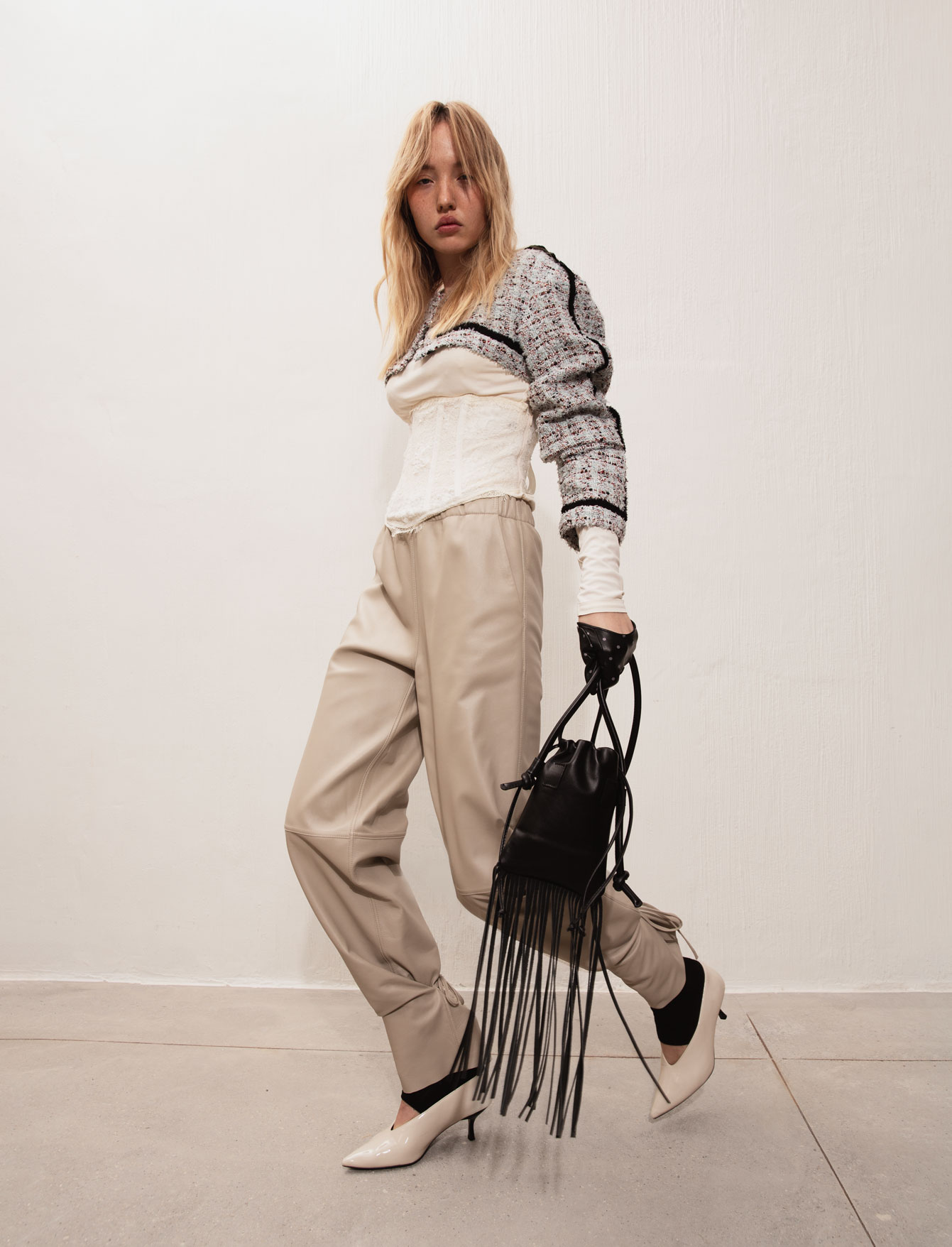 Брюки №2/2 Milky Leather. EX