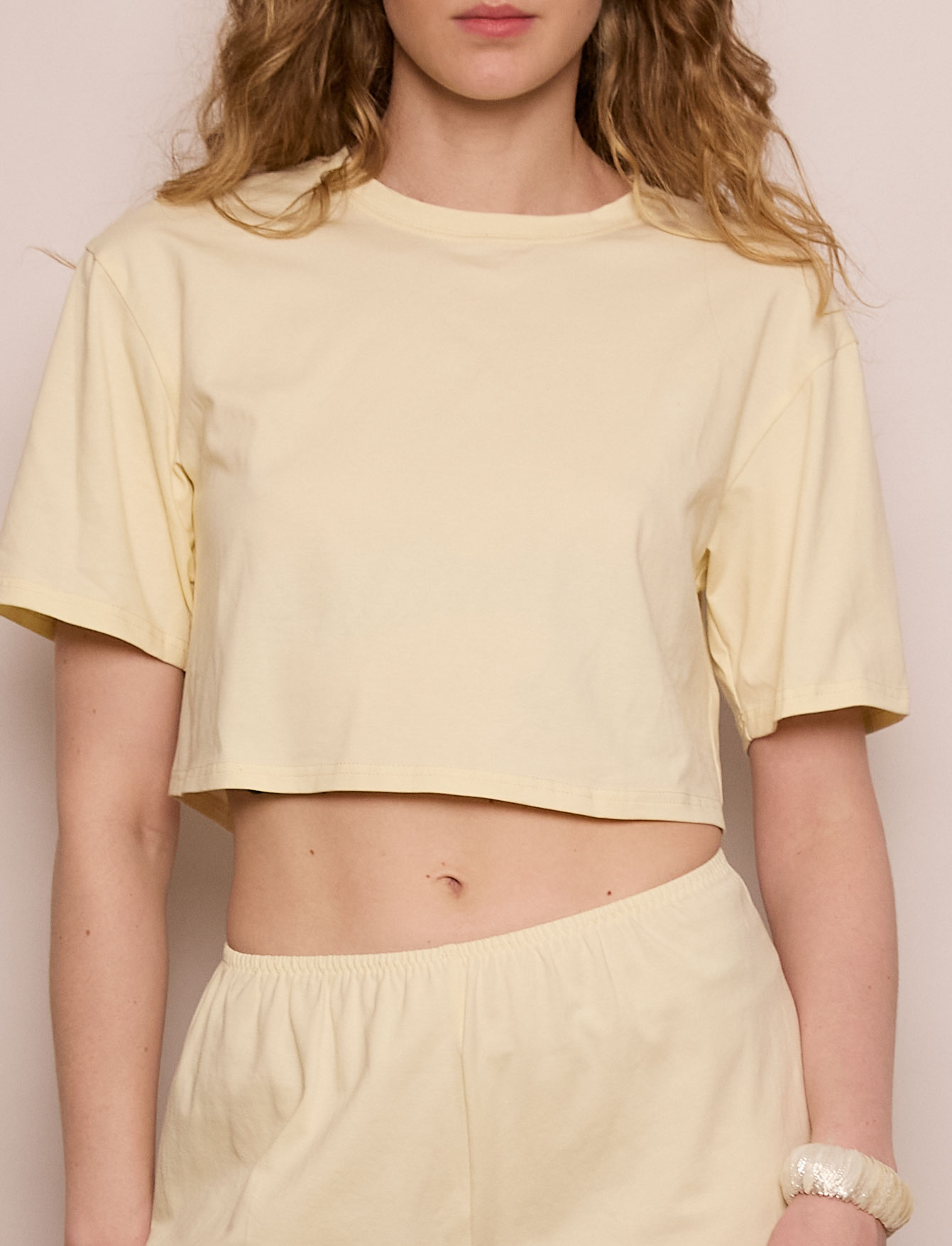 Футболка Crop Ivory